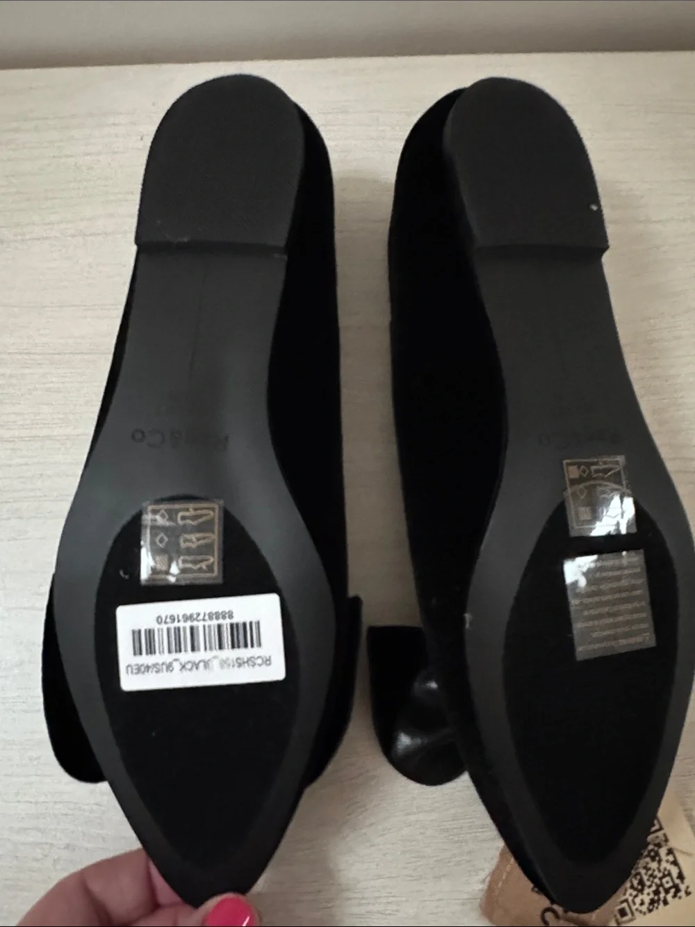 Rag & Co POTHOS LUXURIOUS VELVET BOW BALLERINAS NWT Size 9